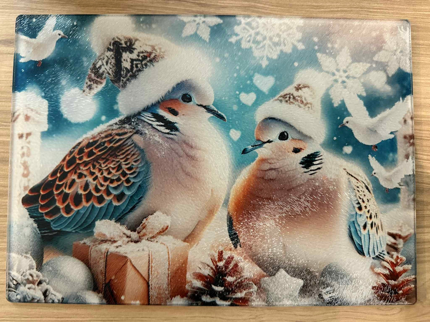 Snow Bird Cutting Board