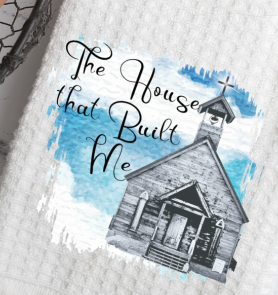 The House That Built Me Waffle Towel