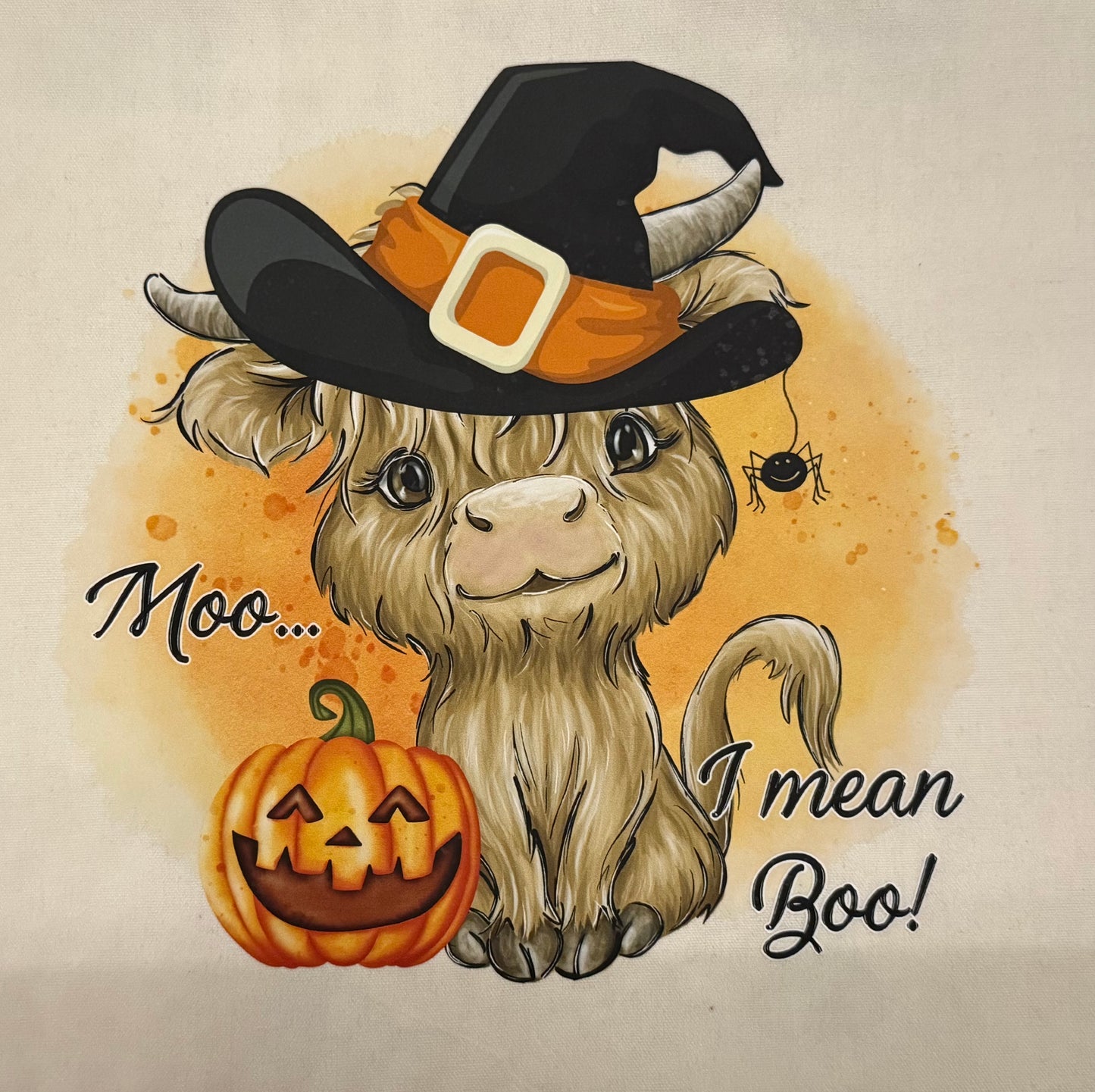 Canvas Halloween Themed Totes 15”x 15”