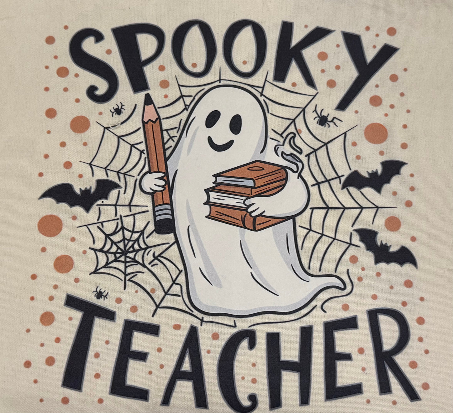 Canvas Halloween Themed Totes 15”x 15”