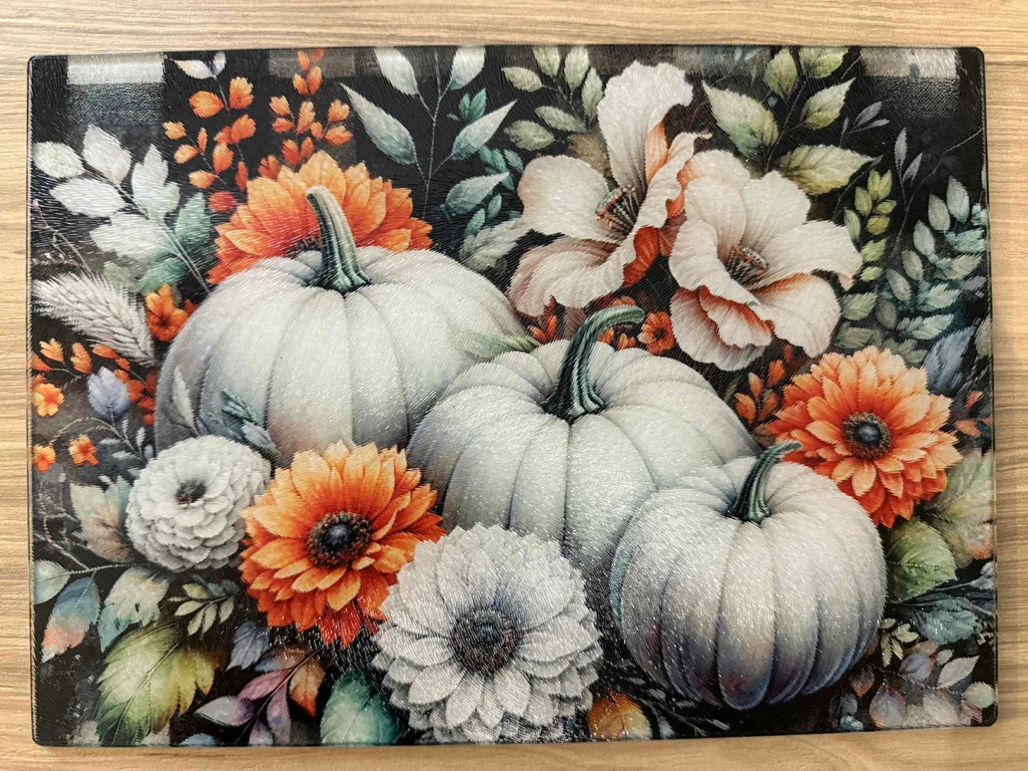 White Pumpkin Cutting Board
