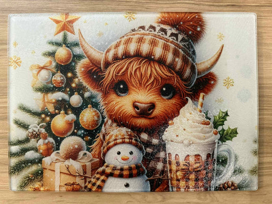 Merry Moo-mas Cutting Board