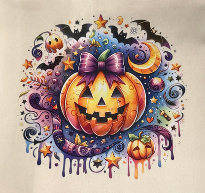 Canvas Halloween Themed Totes 15”x 15”