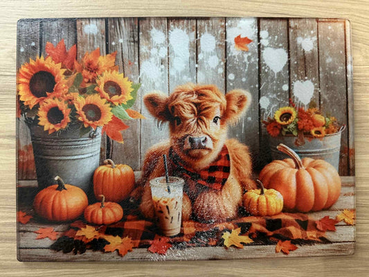 Pumpkin Highland Cutting Board