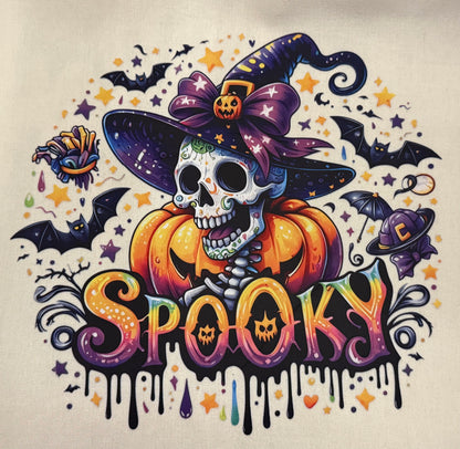 Canvas Halloween Themed Totes 15”x 15”