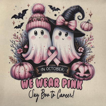 Canvas Halloween Themed Totes 15”x 15”