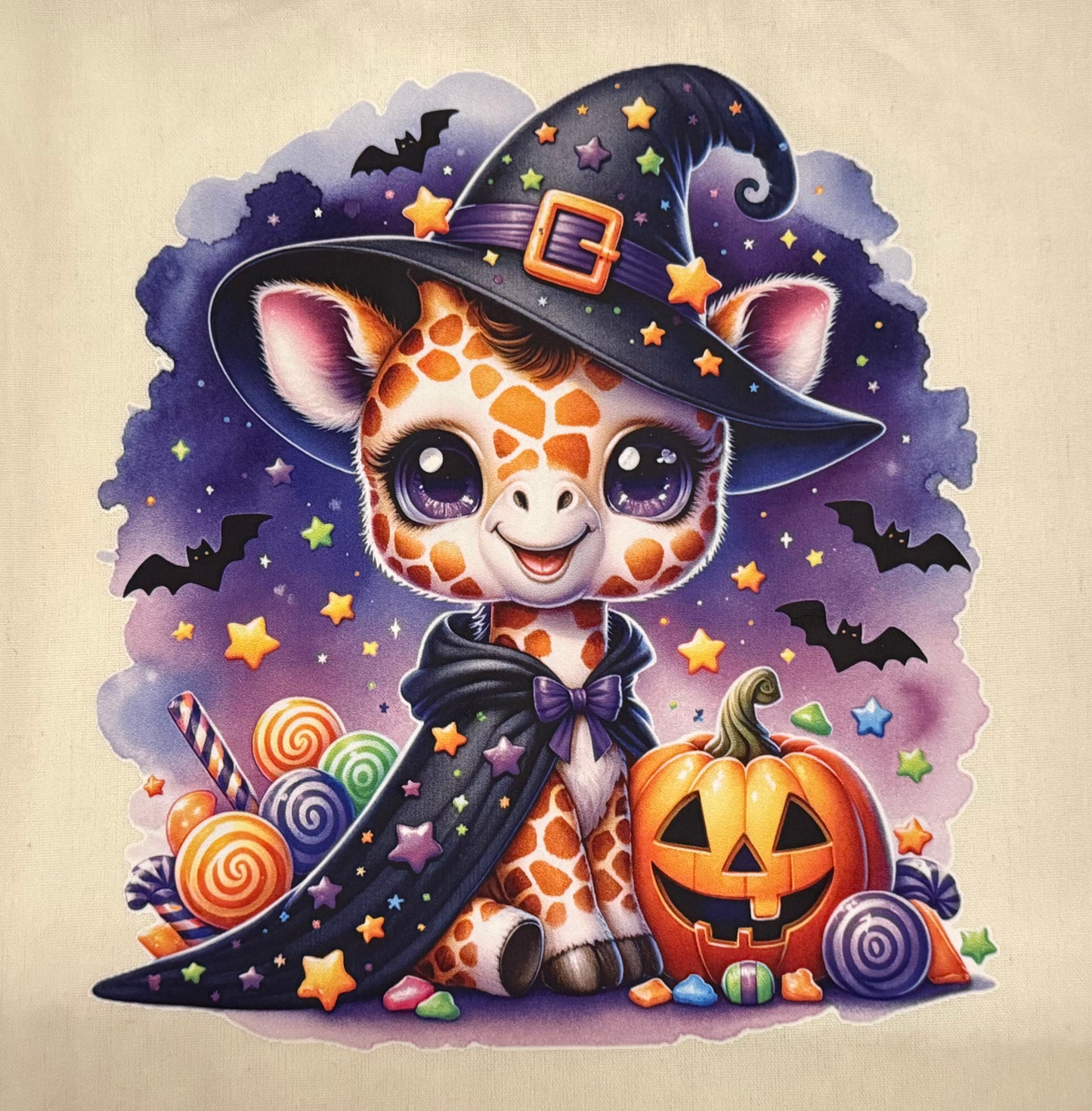 Canvas Halloween Themed Totes 15”x 15”