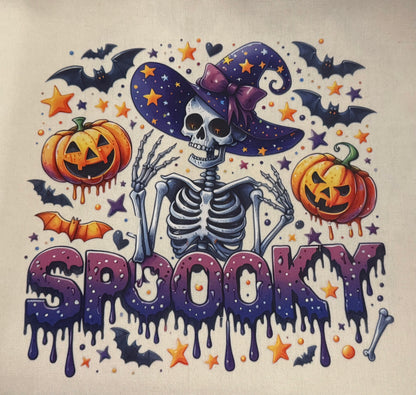 Canvas Halloween Themed Totes 15”x 15”