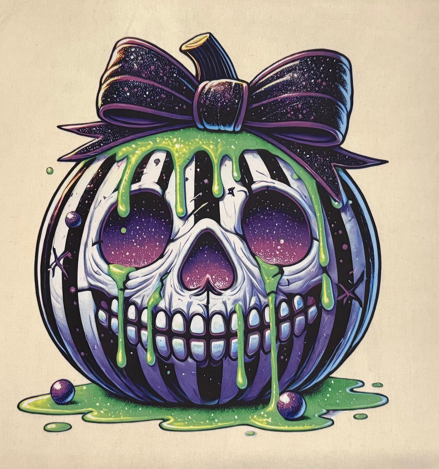 Canvas Halloween Themed Totes 15”x 15”