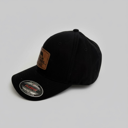 Soft Taco Bear Hat with Laser Engraved Leather Hat