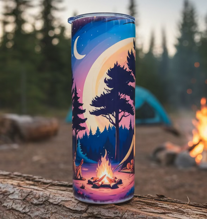 Camping Themed Sublimated Tumbler