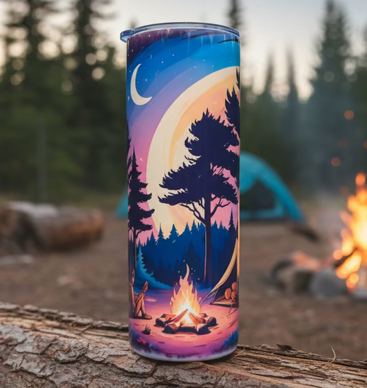 Camping Themed Sublimated Tumbler