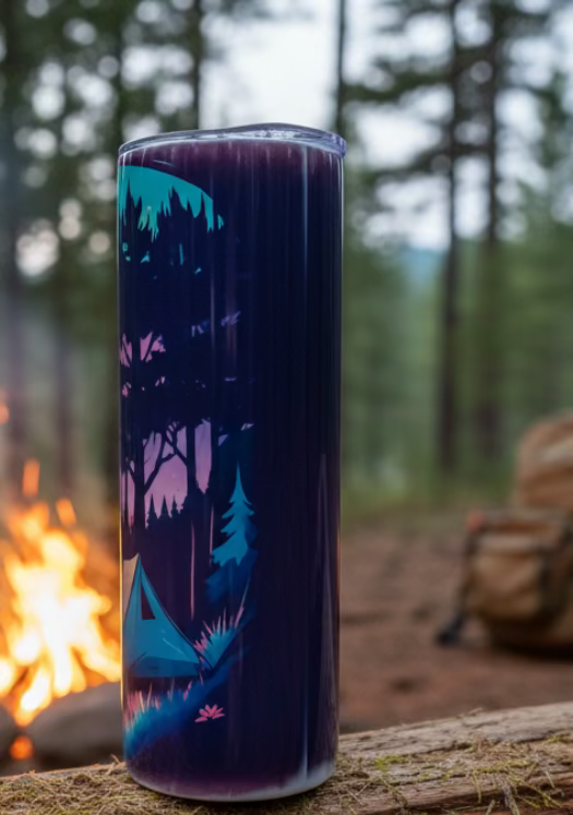 Camping Themed Sublimated Tumbler