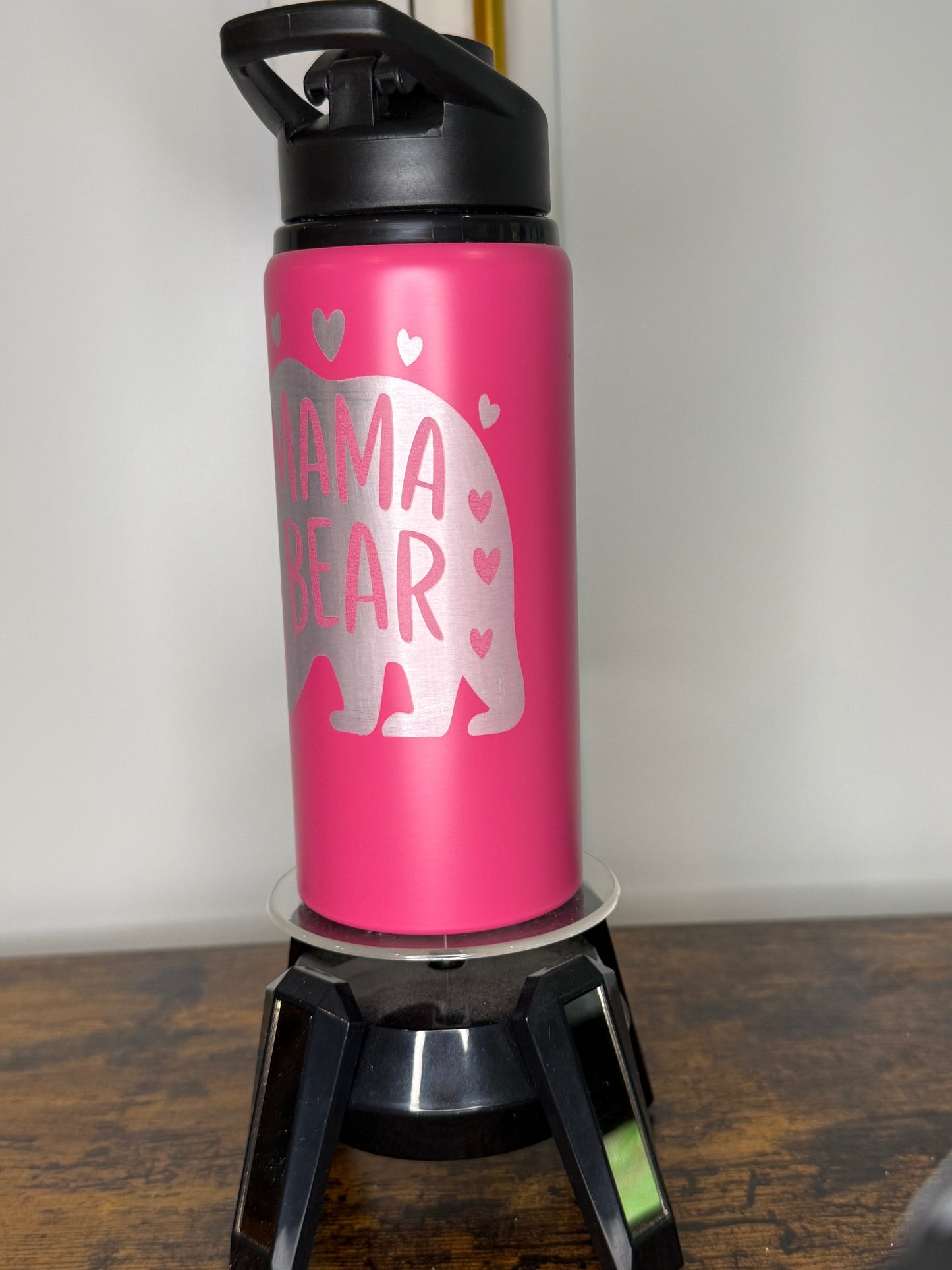 20 oz Mama Bear laser etched water bottle
