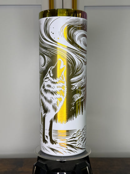 20 oz Skinny Mountain Aurora Tumbler