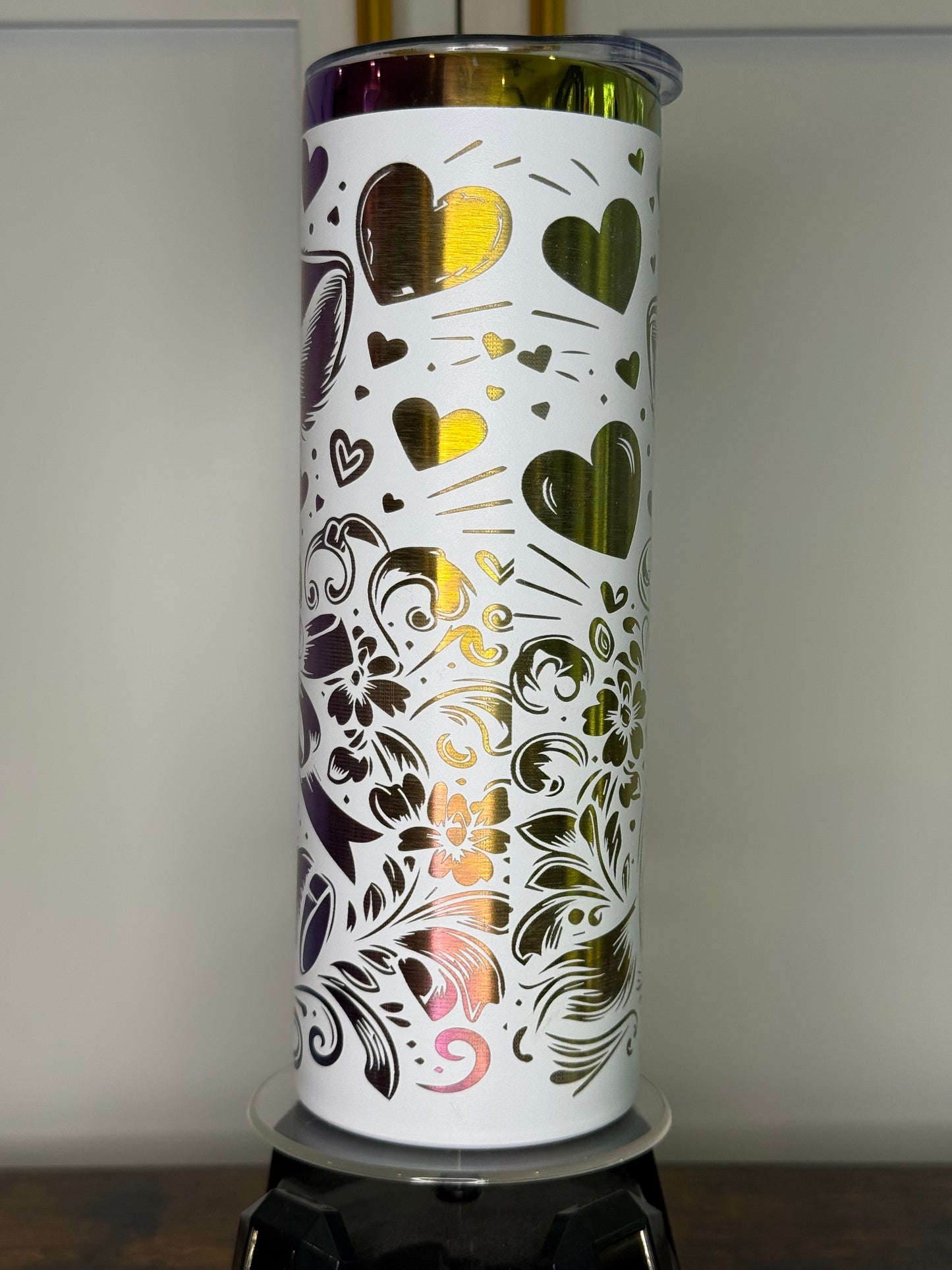20 oz Cute Baby Highland cow laser etched tumbler