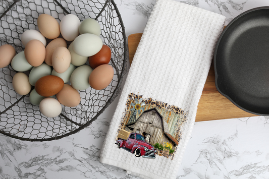 Barn1 Waffle towel