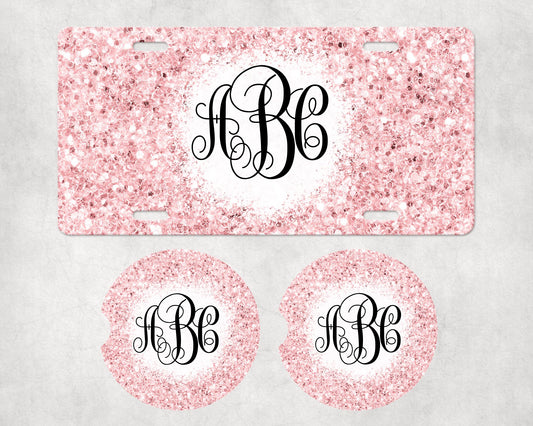 012 License Plate Car Coaster Set
