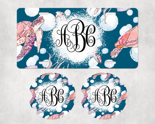 025 License Plate Car Coaster Set