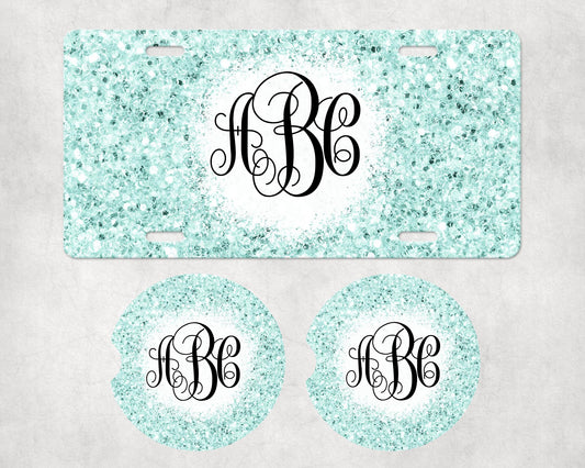 009 License Plate Car Coaster Set