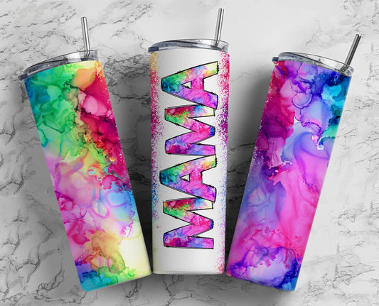 JT002 Alcohol Ink Mama Sublimated Tumbler