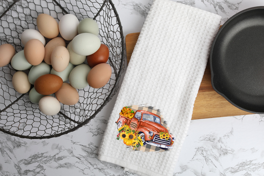 Pumpkin Paradise Farms Waffle Towel