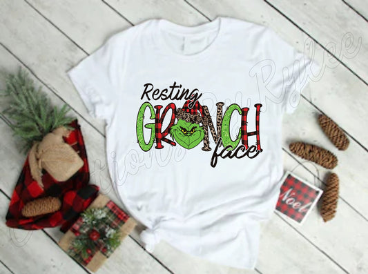 Resting Grinch Face Tshirt