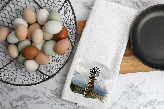 Windmill Waffle Towel