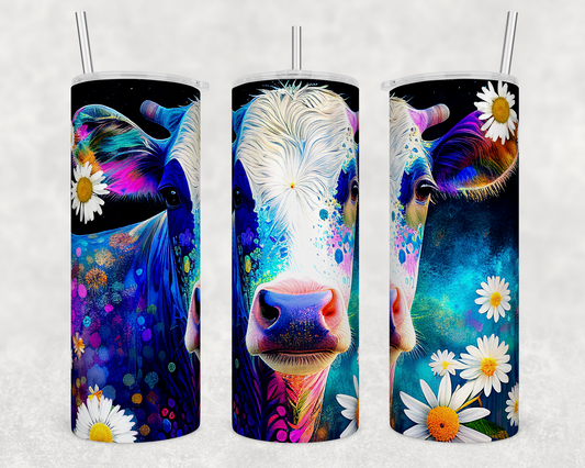 JT007 Daisy Cow Sublimated Tumbler