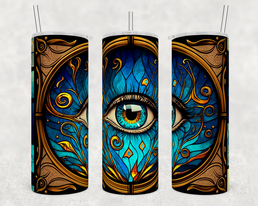 JT010 Glass Eye Sublimated Tumbler