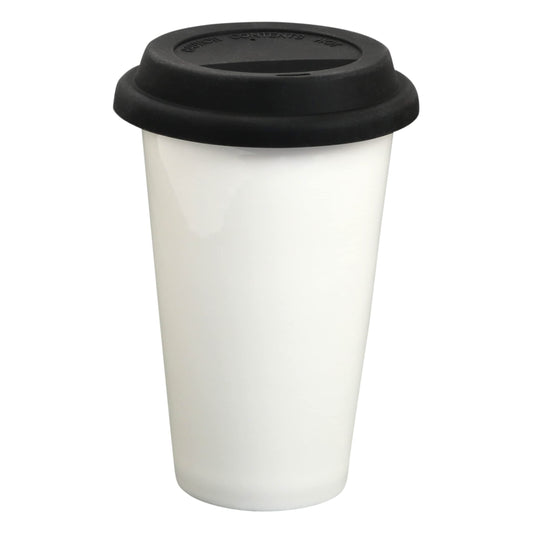 Ceramic Travel Cup w/ Silicone Lid